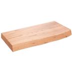 Houten Wastafelblad 60cm | Lichtbruin | Tweede Kansje, Minder dan 50 cm, Verzenden, Nieuw, Minder dan 100 cm
