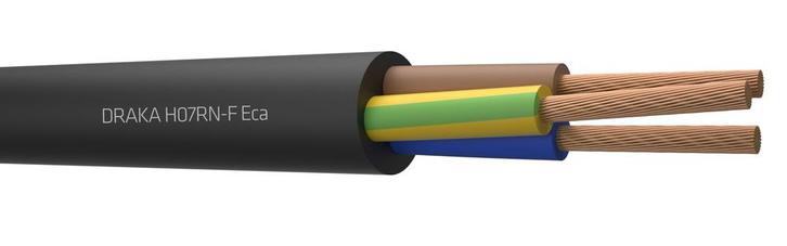 Draka H07RN-F Neopreen Kabel 3G1.5mm² Zwart - 817308 [10, Doe-het-zelf en Bouw, Elektriciteit en Kabels, Verzenden