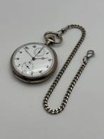 Antique Silver Pocket Watch Chronograph - 0.800 Silver -
