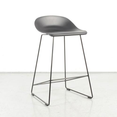 Barkruk Sölvesborg, zwart, buisframe onderstel, Huis en Inrichting, Stoelen, Gebruikt, Ophalen of Verzenden