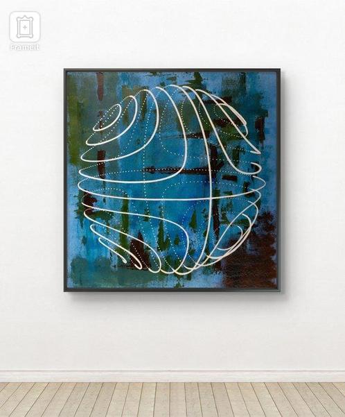 Marcel Mendez - Look at the Planet Earth - XL, Antiek en Kunst, Kunst | Schilderijen | Modern