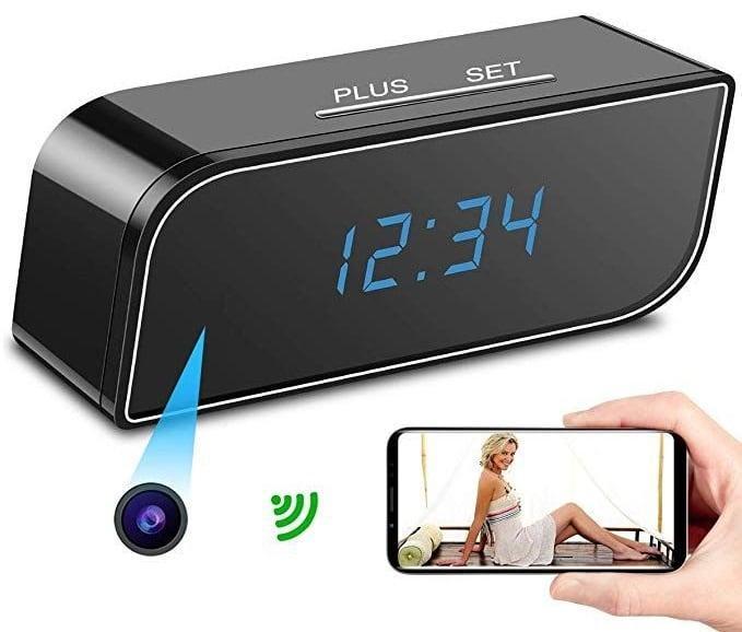 Wifi spy cam klok wekker camera IR nachtzicht FullHD + APP *, Audio, Tv en Foto, Overige Audio, Tv en Foto, Nieuw, Verzenden