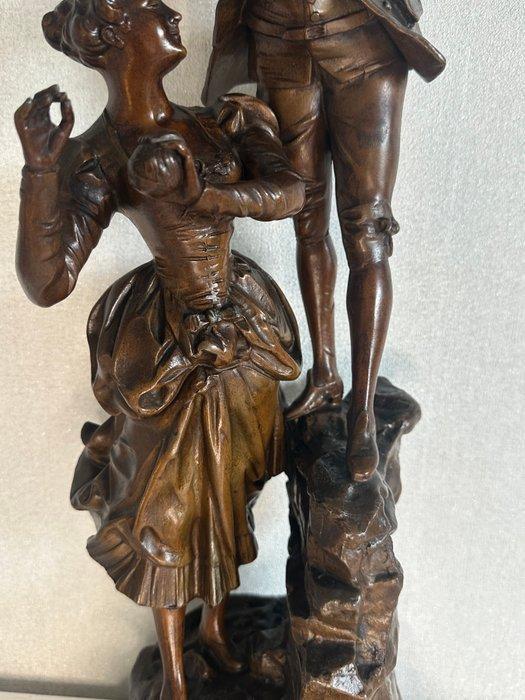 Charles Ruchot (1871 - 1932) - sculptuur, Innocent games -, Antiek en Kunst, Antiek | Keramiek en Aardewerk