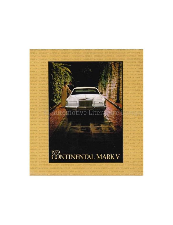 1979 LINCOLN CONTINENTAL MARK V BROCHURE ENGELS (USA), Livres, Autos | Brochures & Magazines