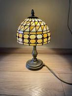 Lamp - Glas-in-lood, Messing, Antiquités & Art, Curiosités & Brocante