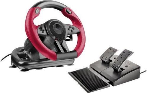 Speedlink TRAILBLAZER Racestuur + Pedalen (PS3 Accessoires), Games en Spelcomputers, Spelcomputers | Sony PlayStation 3, Zo goed als nieuw