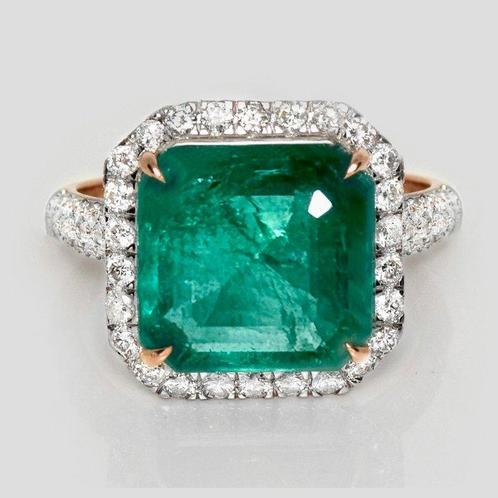 Zonder Minimumprijs - Ring - 14 karaat Roségoud, 5,60ct, Handtassen en Accessoires, Ringen