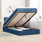 vidaXL Bed met matras 120x200 cm stof blauw, Huis en Inrichting, Slaapkamer | Bedden, Verzenden, Nieuw