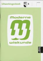 Uitwerkingenboek 4 Vmbo gt Moderne Wiskunde 9789001603830, Verzenden, Gelezen, I. van Breugel