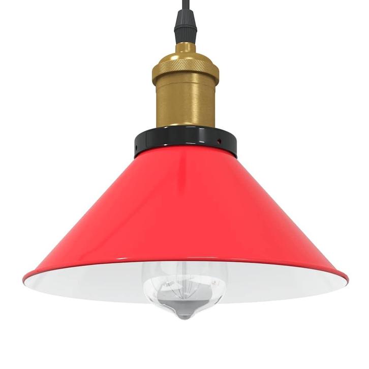 vidaXL Hanglamp in hoogte verstelbaar E27 Ø22 cm metaal, Huis en Inrichting, Lampen | Overige, Nieuw, Verzenden