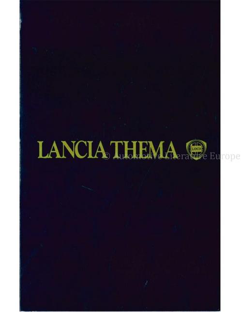 1984 LANCIA THEMA KLEUREN & INTERIEUR BROCHURE, Boeken, Auto's | Folders en Tijdschriften, Ophalen of Verzenden