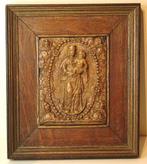 Maline alabaster relief - La Vierge au chapelet - Attribué à, Antiquités & Art