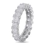 Ring Platinum 5.02ct Diamond Eternity Band Ring, Platina -, Nieuw