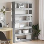 vidaXL Boekenkast/Kamerverdeler Betonnen Grijs 100x30x198 cm, Huis en Inrichting, Verzenden, Nieuw