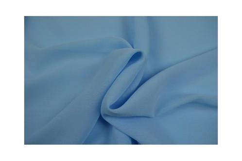 15 meter chiffon stof - Baby blauw - 100% polyester, Hobby en Vrije tijd, Stoffen en Lappen, 120 cm of meer, 200 cm of meer, Blauw
