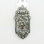 Zonder minimumprijs - Broche Zilver - Art Deco clip