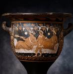 Oud Griekenland, Campaniaanse krater met banket scène -