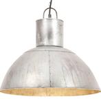 vidaXL Hanglamp rond 25 W E27 48 cm zilverkleurig, Verzenden, Nieuw