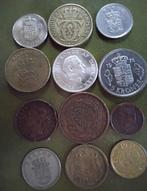 Wereld. Lot of 12 items, incl. silver 2 Kroner 1958 Princess, Postzegels en Munten