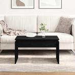 vidaXL Salontafel Zwart Eiken 68 x 38 x 50 cm Bewerkt hout, Verzenden, Nieuw