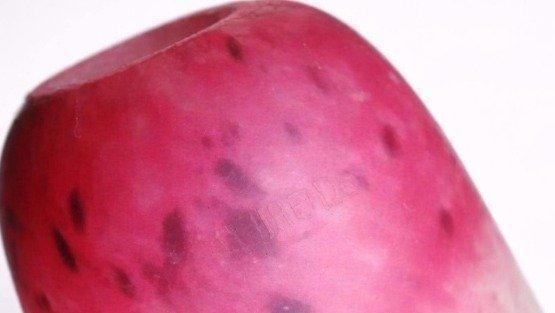 Schneider Table Lamp – Pink Marbled Glass – c.1925 - Lamp -, Antiek en Kunst, Kunst | Designobjecten