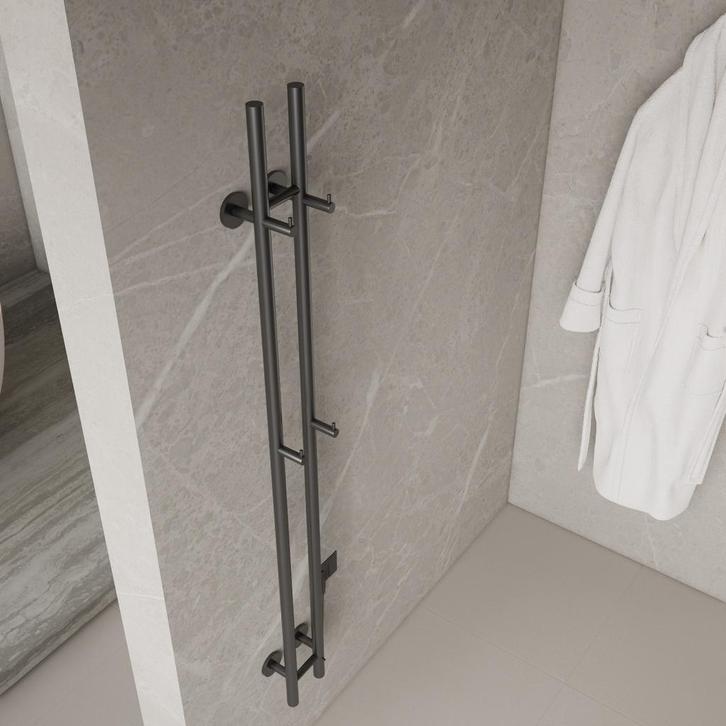 Elektrische Staafhanddoekradiator Dubbel BWS Roku 120 Watt, Doe-het-zelf en Bouw, Sanitair, Overige typen, Nieuw, Ophalen of Verzenden