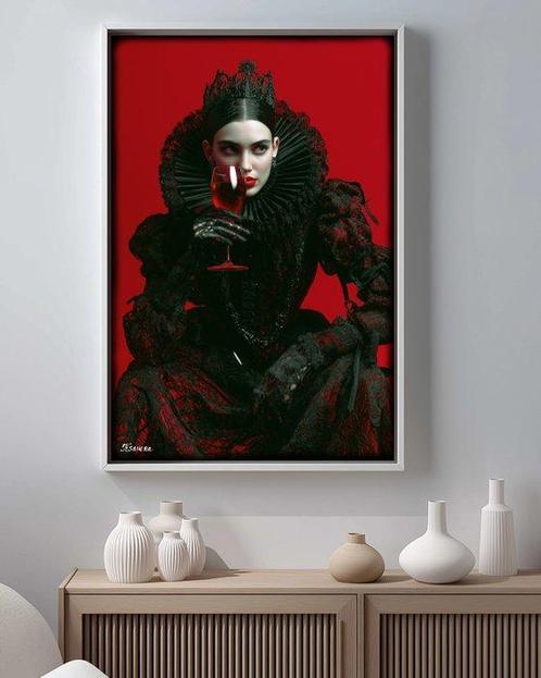 Ksavera - Queen of wine DS0802B - unique canvas - READY to, Antiek en Kunst, Kunst | Schilderijen | Modern