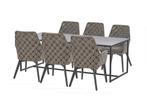 4 Seasons Outdoor Savoy tuinset met Quatro tafel antraciet, Nieuw