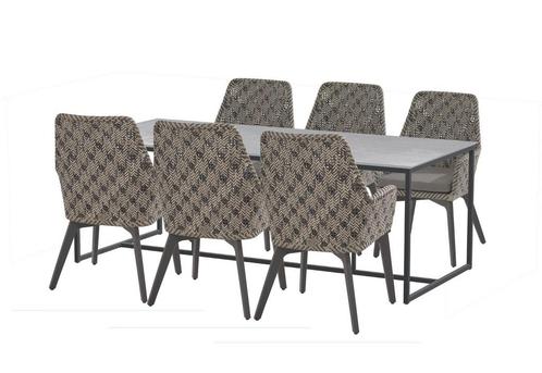 4 Seasons Outdoor Savoy dining set met Quatro tafel, Tuin en Terras, Tuinsets en Loungesets