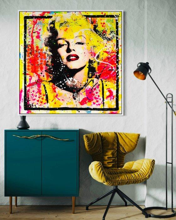 Mikko - Marilyn Monroe Beauty On Frame - XL (No reserve, Antiek en Kunst, Kunst | Schilderijen | Modern
