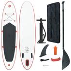 vidaXL Stand Up Paddleboardset opblaasbaar rood en wit, Sports nautiques & Bateaux, Verzenden