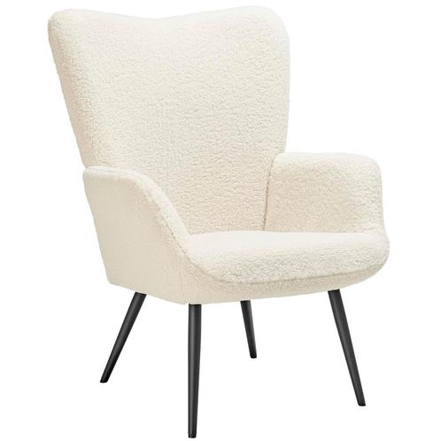 tectake Fauteuil Hygge gestoffeerd, ergonomisch, draagkracht, Huis en Inrichting, Stoelen, Verzenden
