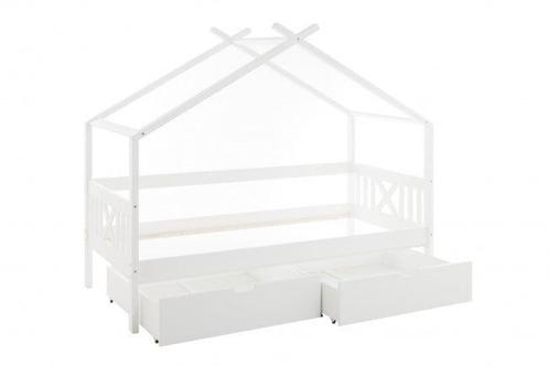 Praktisch huisbed met 2 grote opberglades - 90x200 cm, Kinderen en Baby's, Kinderkamer | Bedden, Nieuw, Ophalen of Verzenden
