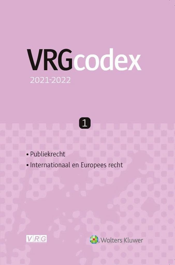 VRG-codex 2021-2022 9789403020518, Livres, Science, Envoi