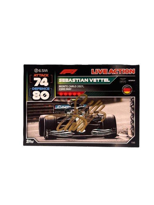 Topps - Sebastian Vettel - Monte Carlo 2021 - Autographed, Verzamelen, Automerken, Motoren en Formule 1