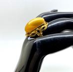 Ring met natuurlijk wit Baltisch barnsteen - Barnsteen -