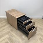 ladeblok vv 3 lades (hxbxd) 60x43x77 cm, havanna - grijs, Maison & Meubles, Armoires | Autre