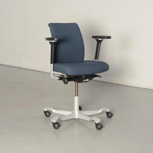 HAG H05 bureaustoel, blauw, 4D armleggers, Huis en Inrichting, Bureaustoelen, Gebruikt, Ophalen of Verzenden