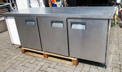 RVS Koelwerkbank 196cm, zonder motor, Zakelijke goederen, Horeca | Meubilair en Inrichting