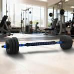 vidaXL 2-in-1 Halterset Zwart en Blauw 121 x 19,5 x 19,5 cm, Verzenden