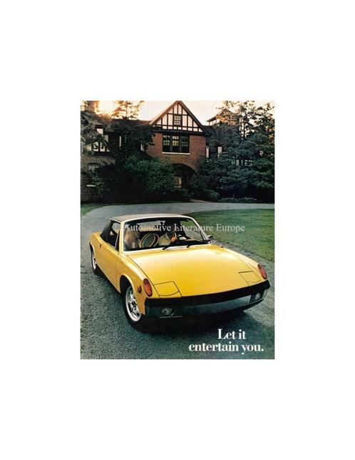 1973 PORSCHE 914 BROCHURE ENGELS, Boeken, Auto's | Folders en Tijdschriften, Ophalen of Verzenden