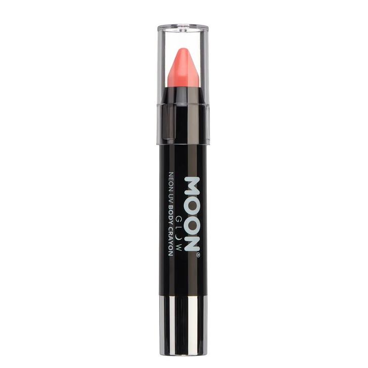 Moon Glow Pastel Neon UV Body Crayons Pastel Coral 3.2g, Hobby en Vrije tijd, Feestartikelen, Nieuw, Verzenden
