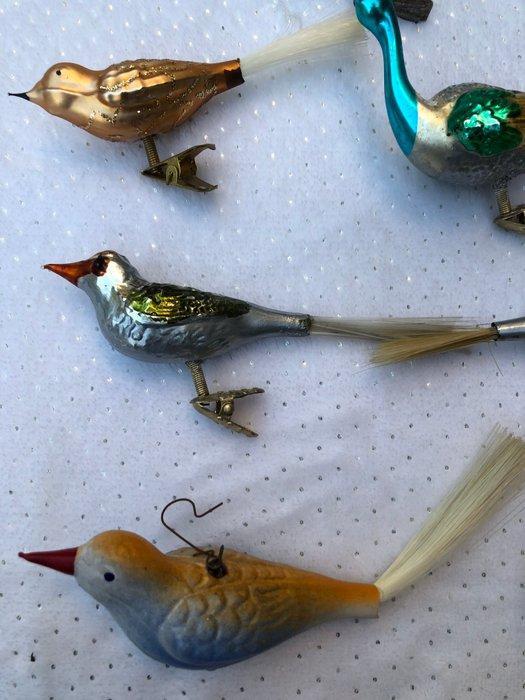 Kerstballen (9) - vogels - Glas, Diversen, Kerst