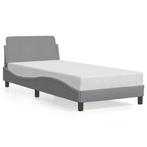Bedframe 80x200 stof lichtgrijs | Retour Deal | Slimme Koop!, Huis en Inrichting, Slaapkamer | Bedden, Verzenden, Nieuw, Hout