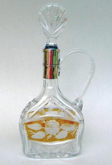 Moser Bohemia - Karaf - .800 zilver, Antiek en Kunst