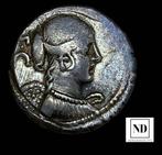 . République romaine T. Carisius, 46 av. J.-C.. Denarius, Timbres & Monnaies