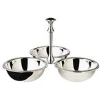 EDZARD triplet bowl triple bowl snack bowl Perla, zwaar verz