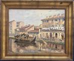 Mario Bozzi (1910-1987) - Il Naviglio a Boffalora, Milano