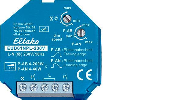 Eltako EUD Dimmer - 61100832, Doe-het-zelf en Bouw, Bouwverlichting, Verzenden
