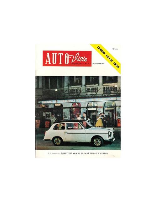 1959 AUTOVISIE MAGAZINE 22 NEDERLANDS, Livres, Autos | Brochures & Magazines, Enlèvement ou Envoi